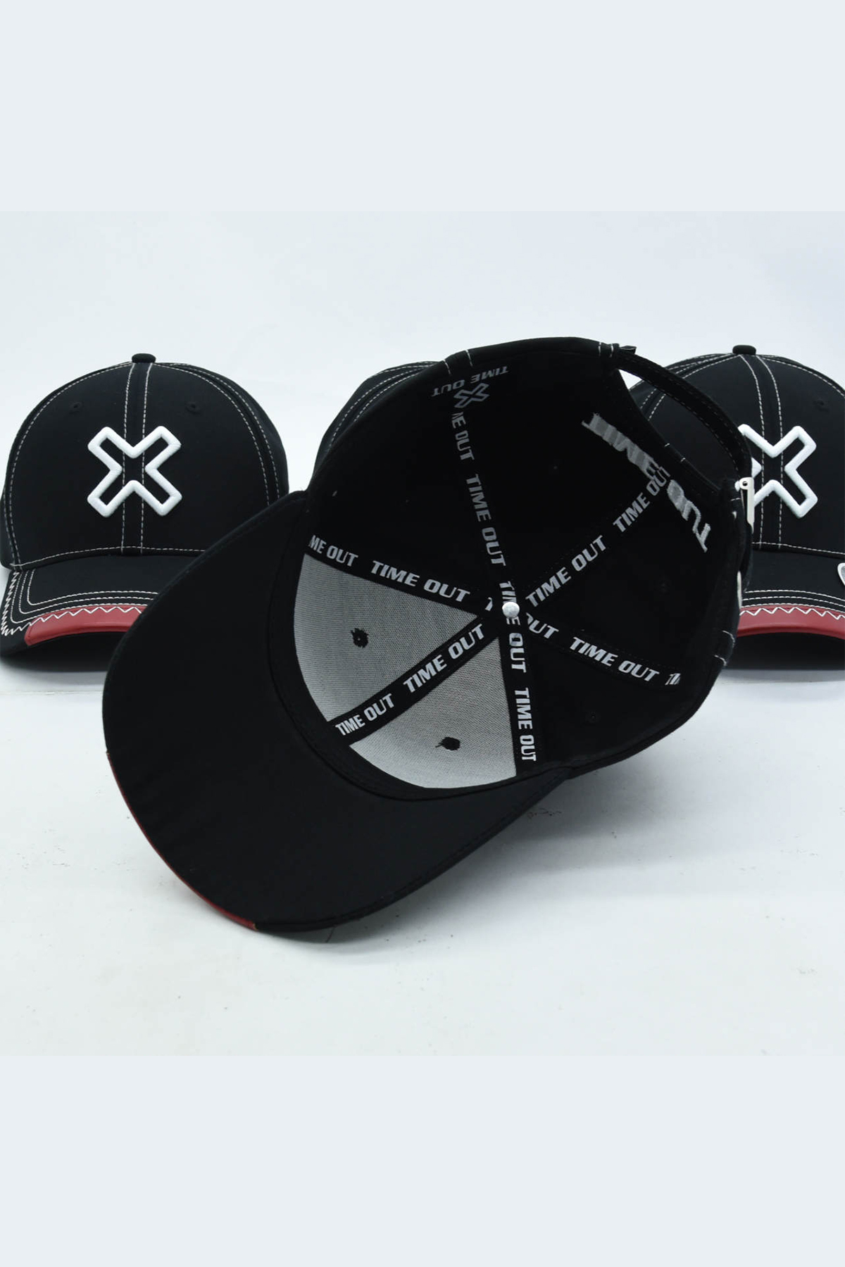 Time-Out-X-Cotton-Gym-Cap-Black-with-White-logo—inside