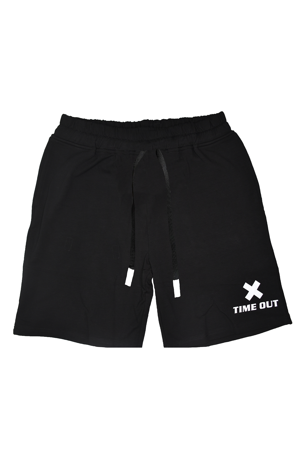 Time-Out-X-French-Terry-Cotton-Shorts—-Black—Front