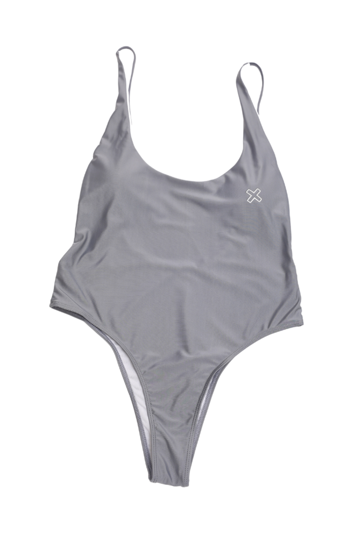 Time-Out-X-One-Piece-Bikini-Swimsuit—Grey—Front