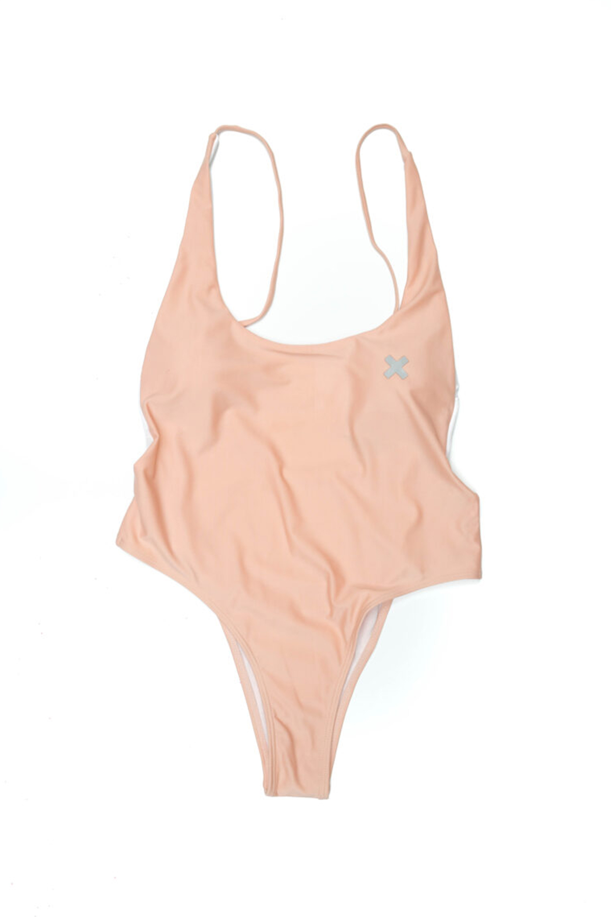 Time-Out-X-One-Piece-Bikini-Swimsuit—Light-Peach—Front