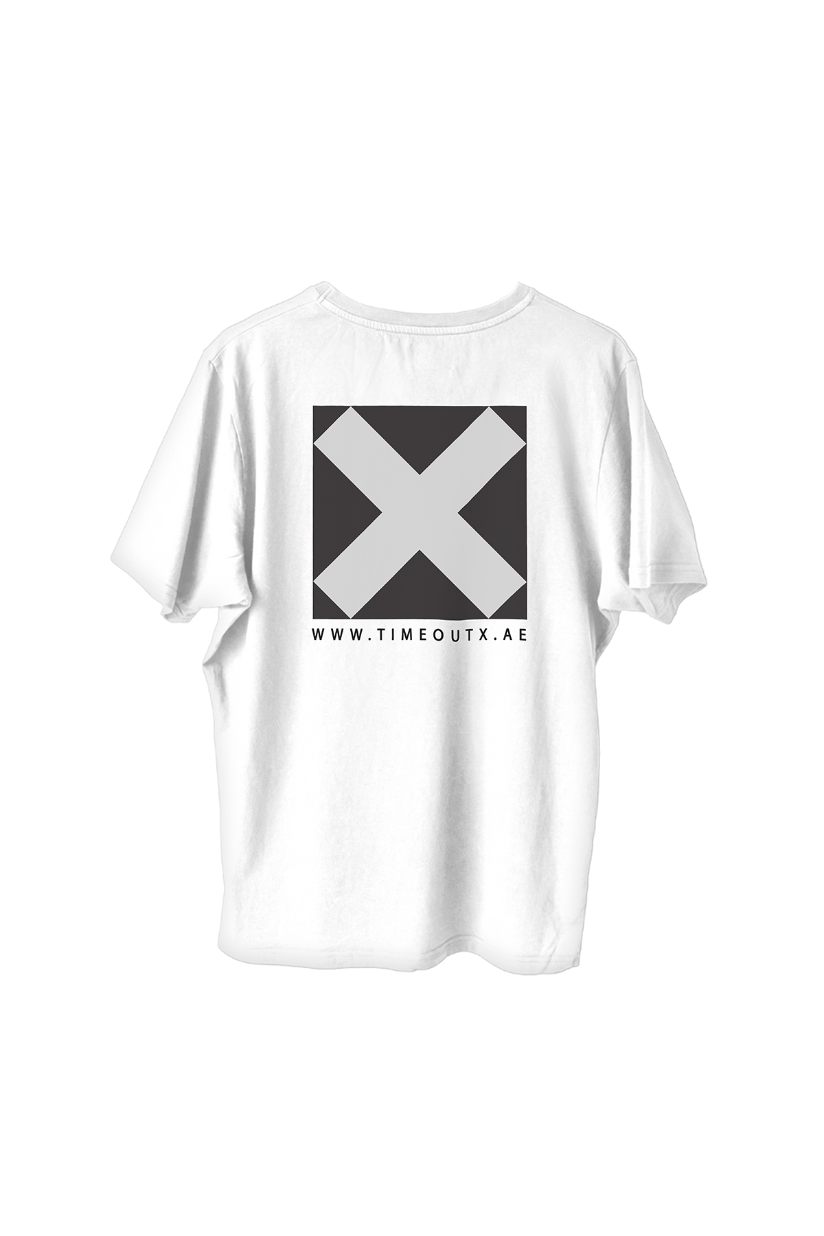 Time-Out-X-Signature-Classic-Logo-Cotton-T-Shirt—White—Back
