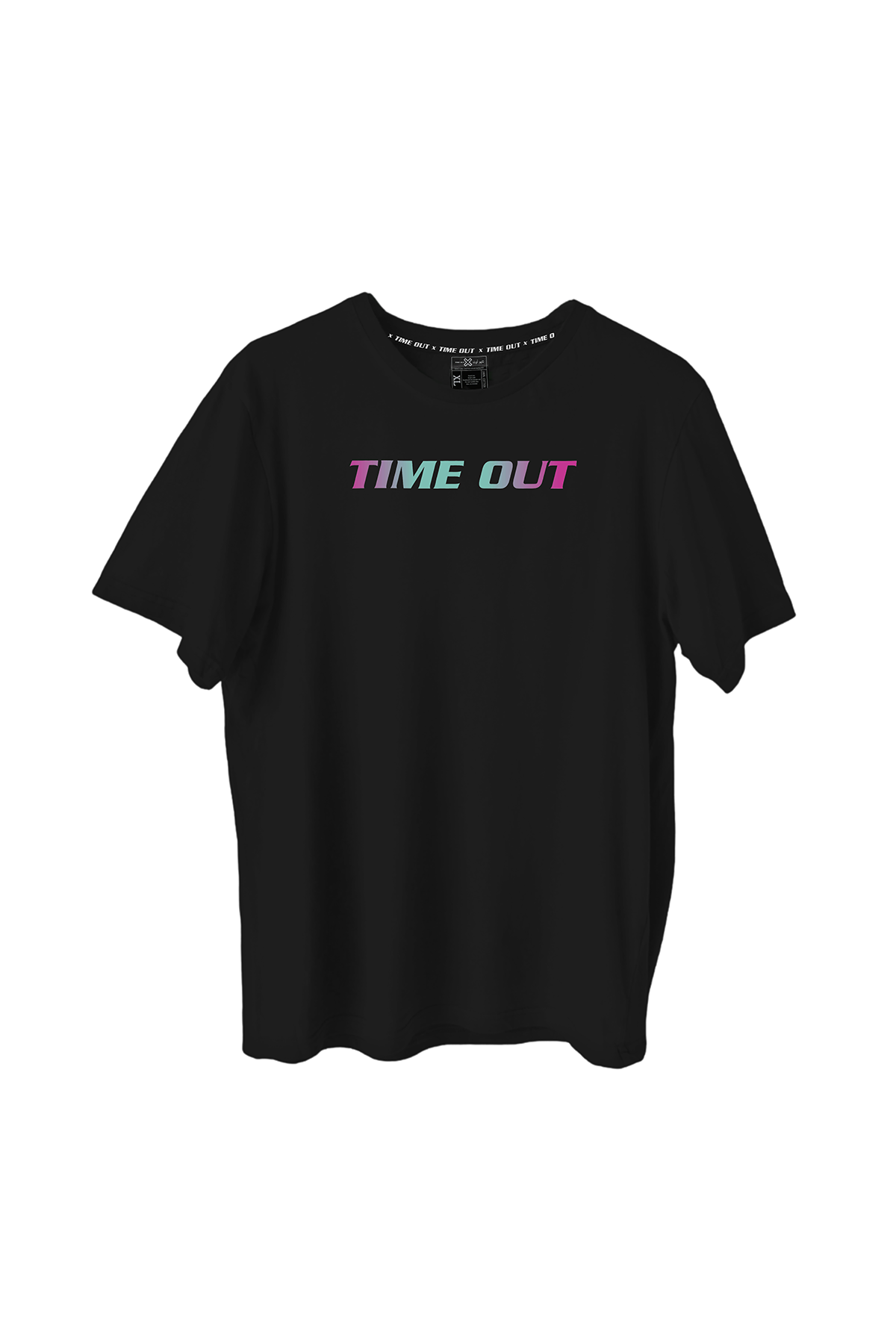 Time-Out-X-Signature-Large-X-Colored-Graphics-T-Shirt—Black—Front
