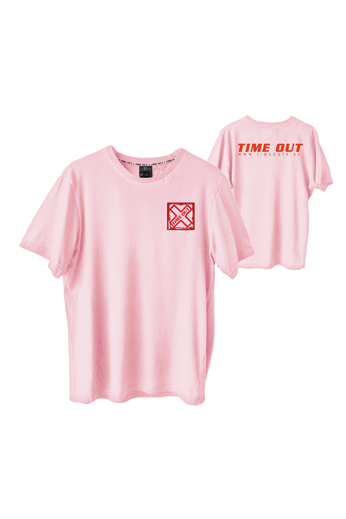 Time-Out-X-Signature-Men’s-Pastel-Pink-Cotton-T-Shirt—Front-and-Back