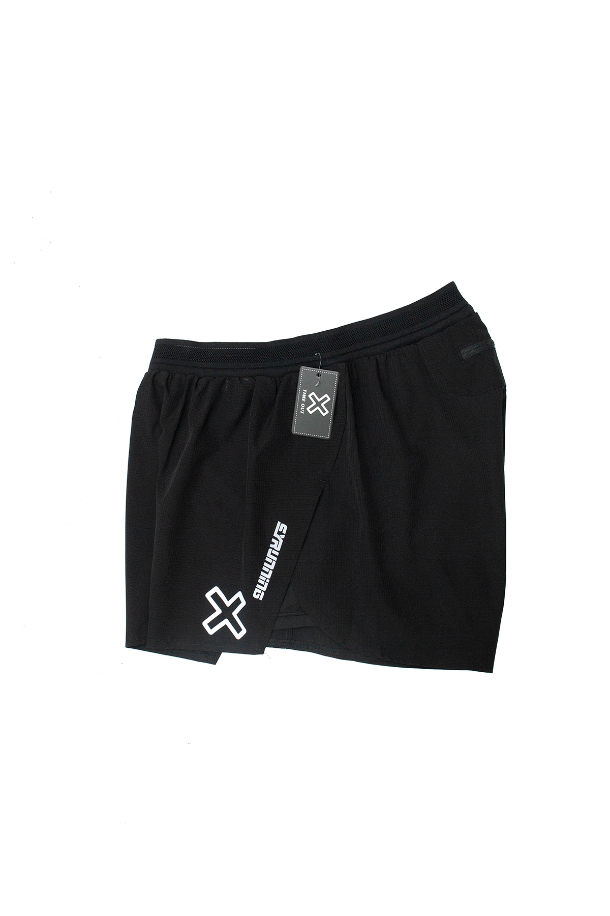 Time-Out-X-Sprinter-Running-Shorts—Black—Side