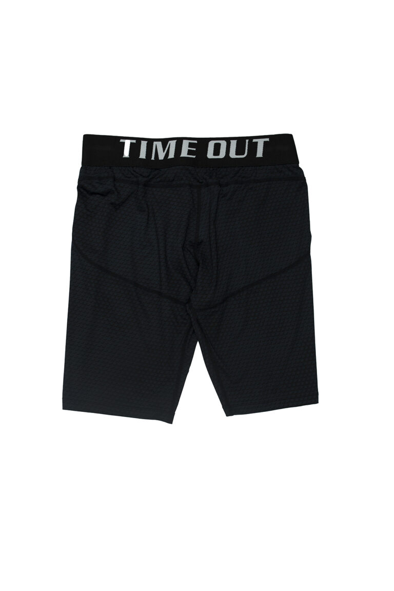 Time Out X Men_s Workout Compression Shorts – Black – Back