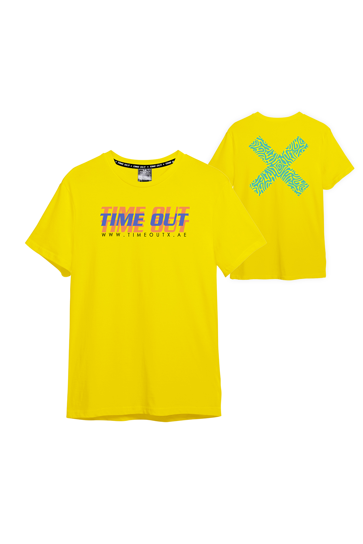 Unisex-Time-Out-X-Signature-Pure-Cotton-Yellow-Print-T-shirt-for-Kids—Both