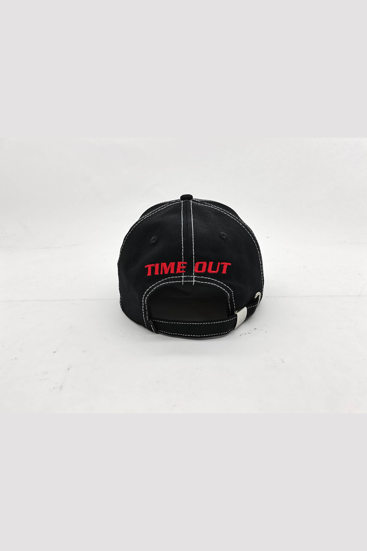 Time-Out-X-Cotton-Gym-Cap-Black-with-Red-logo—back