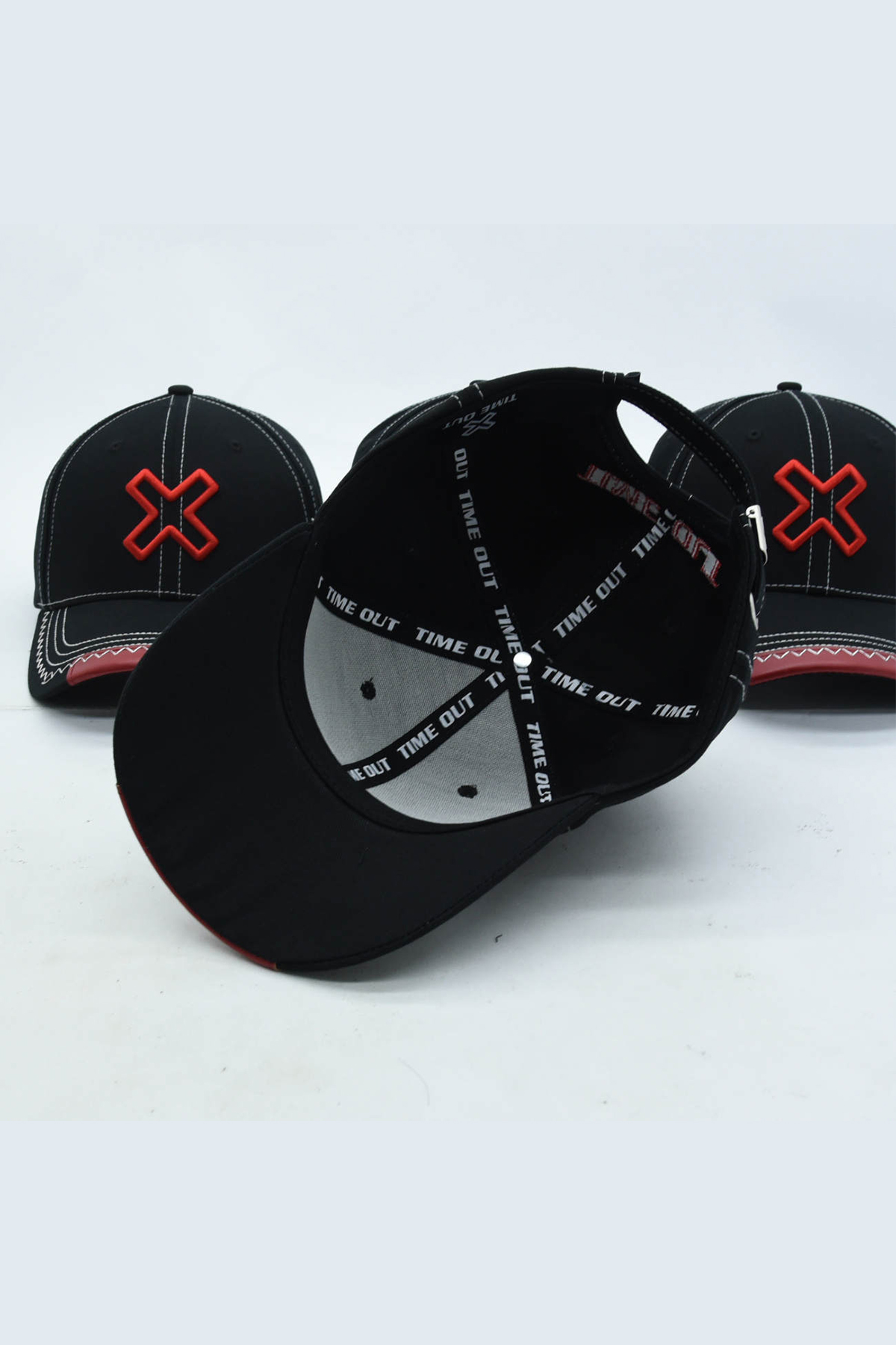 Time-Out-X-Cotton-Gym-Cap-Black-with-Red-logo—inside