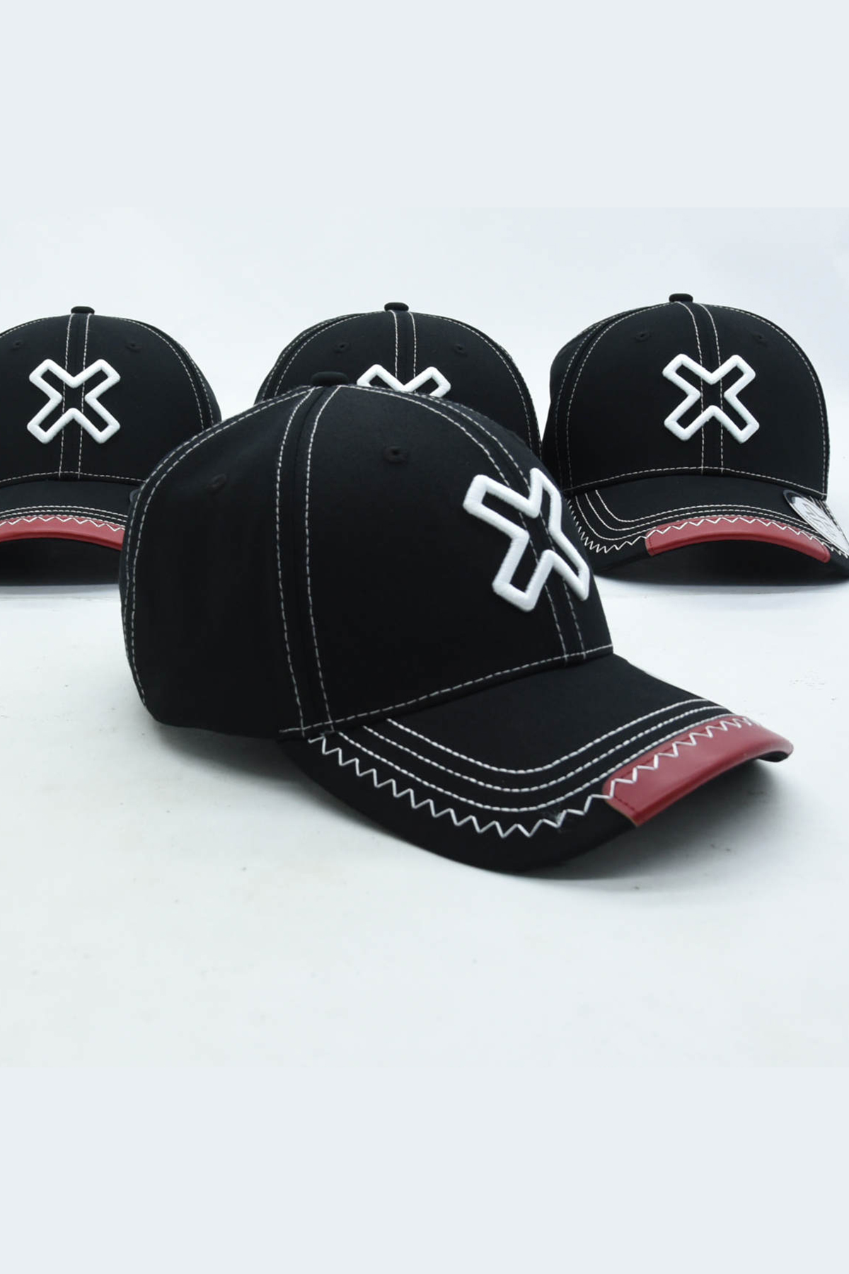 Time-Out-X-Cotton-Gym-Cap-Black-with-White-logo—side
