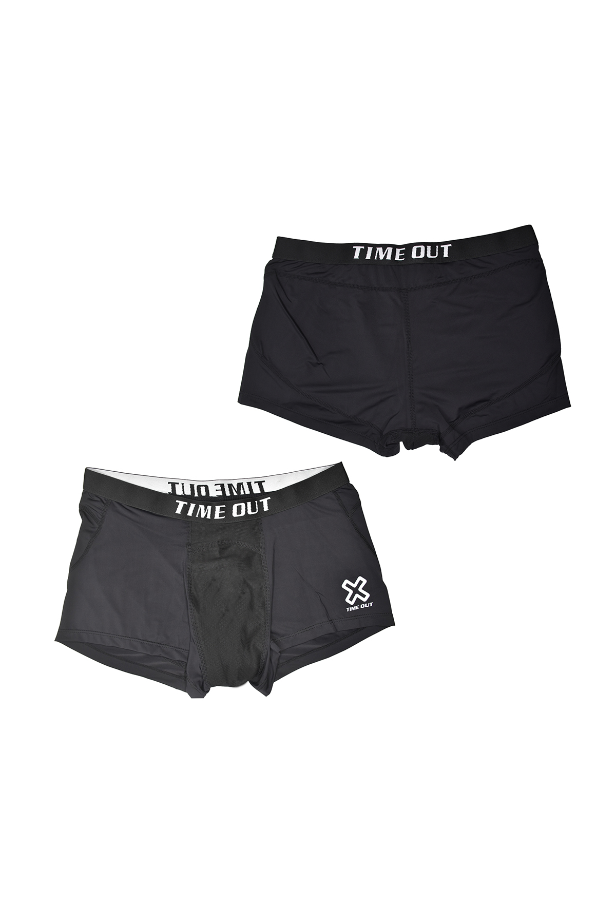 Time-Out-X-Men’s-Activewear-Boxers—Black—Front-and-Back