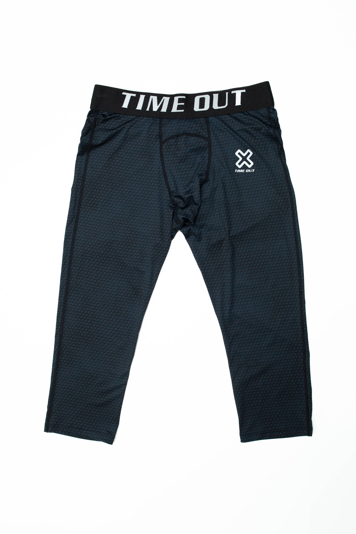 Time-Out-X-Men’s-Long-Gym-Shorts—Black—Front