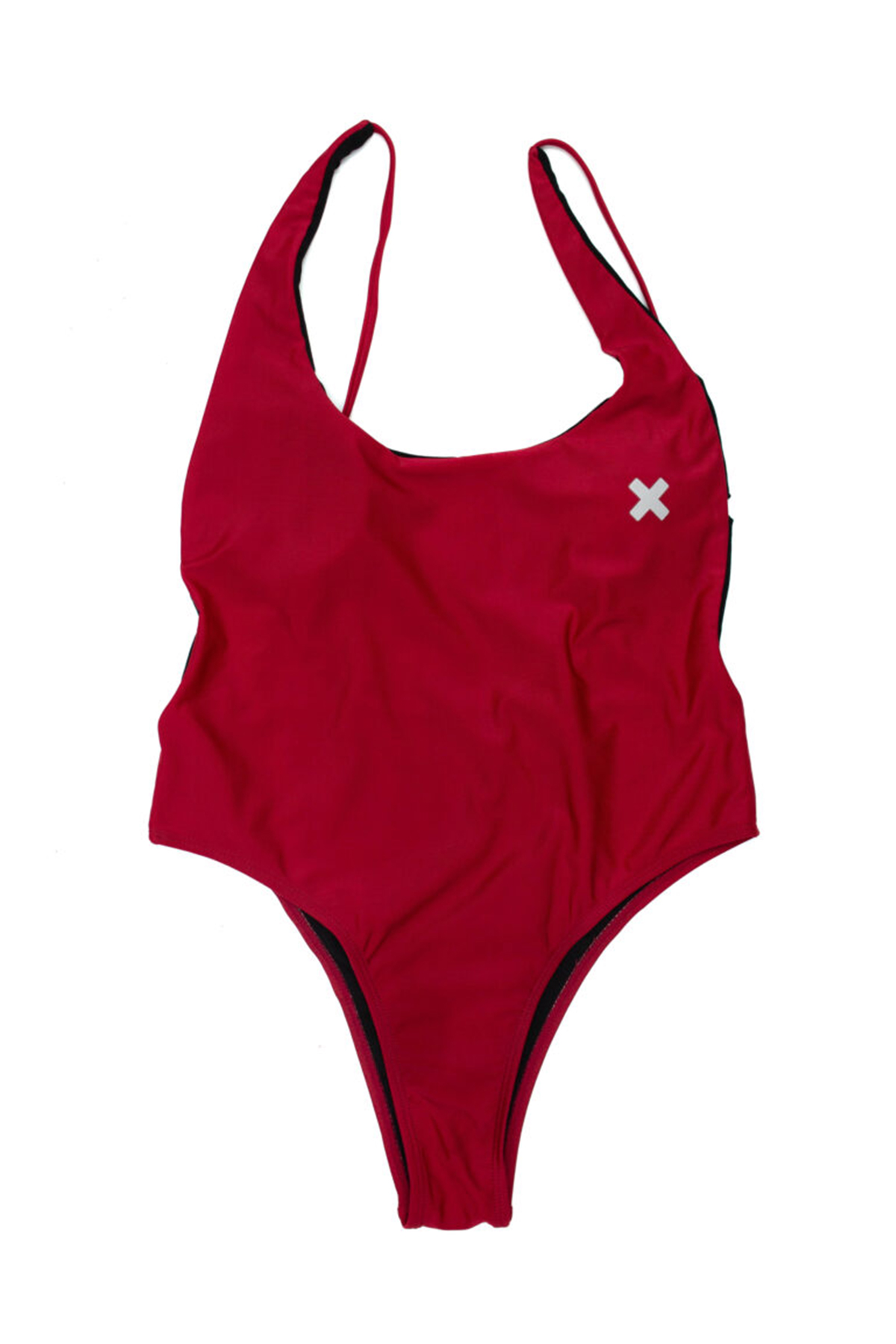 Time-Out-X-One-Piece-Bikini-Swimsuit—Red—Front