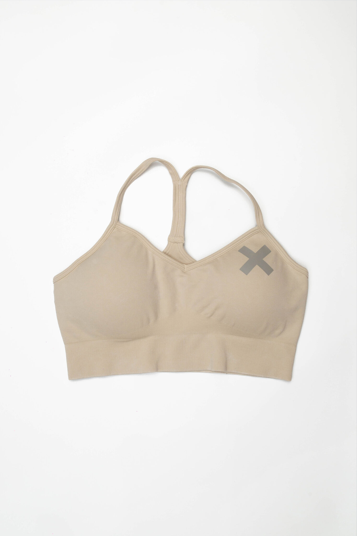 Time-Out-X-Racerback-High-Impact-Running-Sports-Bra—Creamy-White—Front2