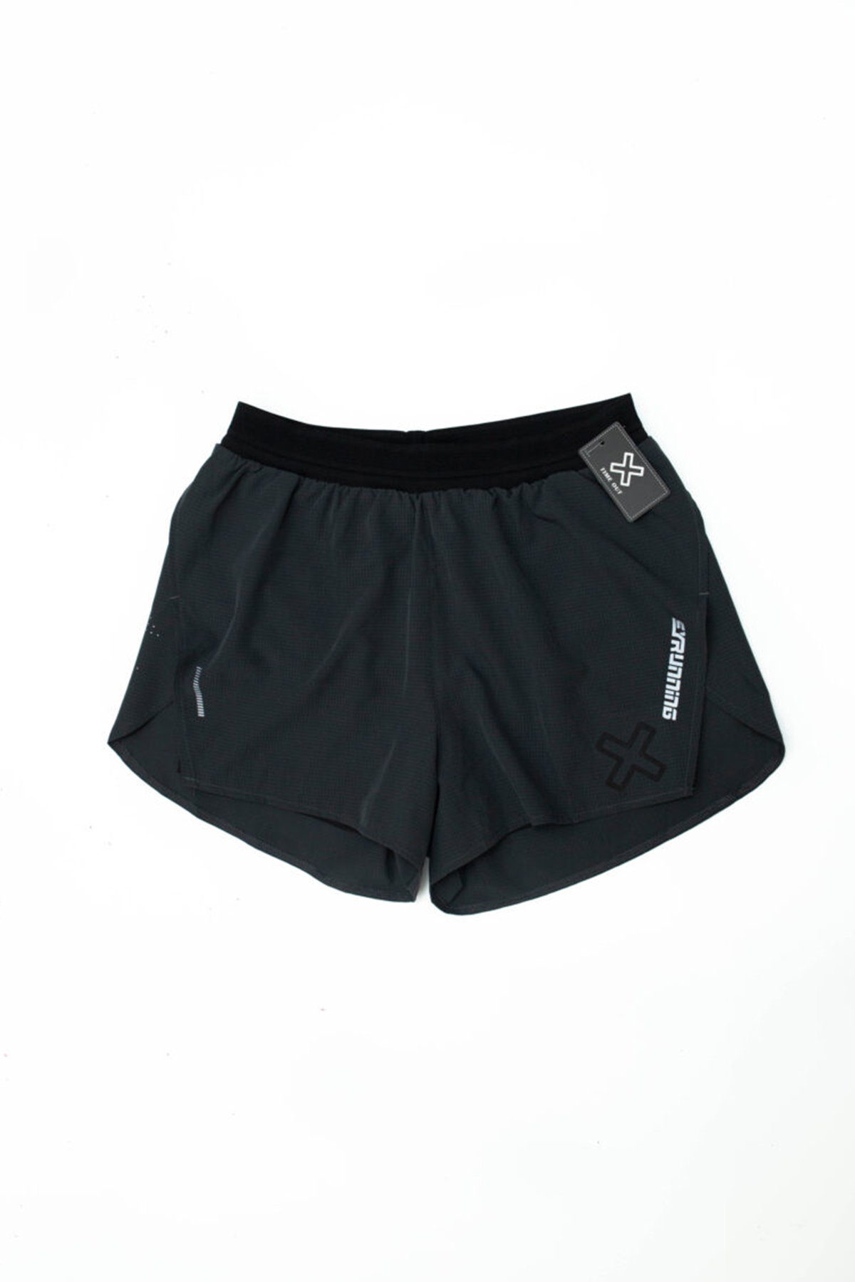 Time-Out-X-Sprinter-Running-Shorts—Graphite-Grey—Front