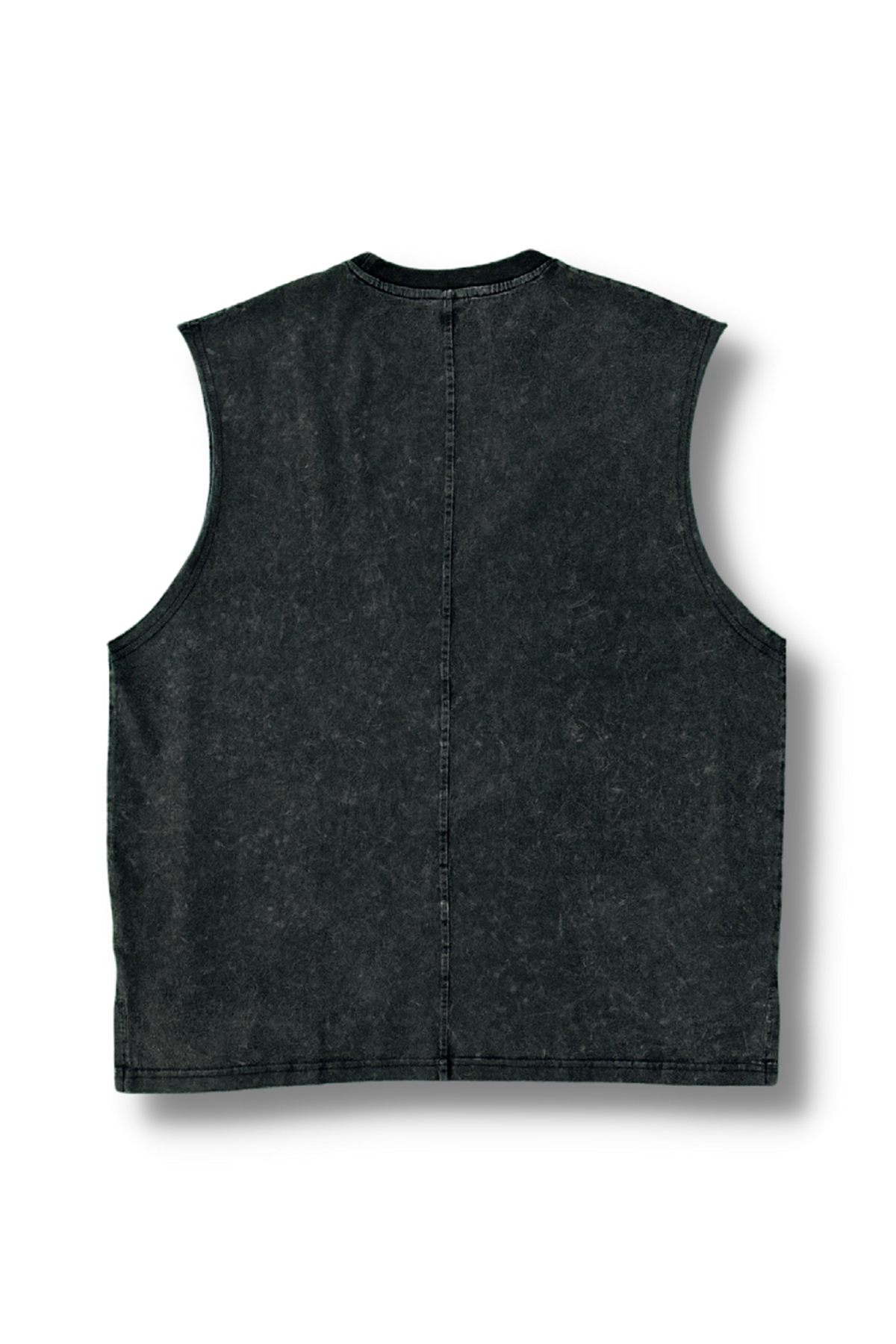 Acid-Wash-Vest-Top-Unisex-dark-grey-back