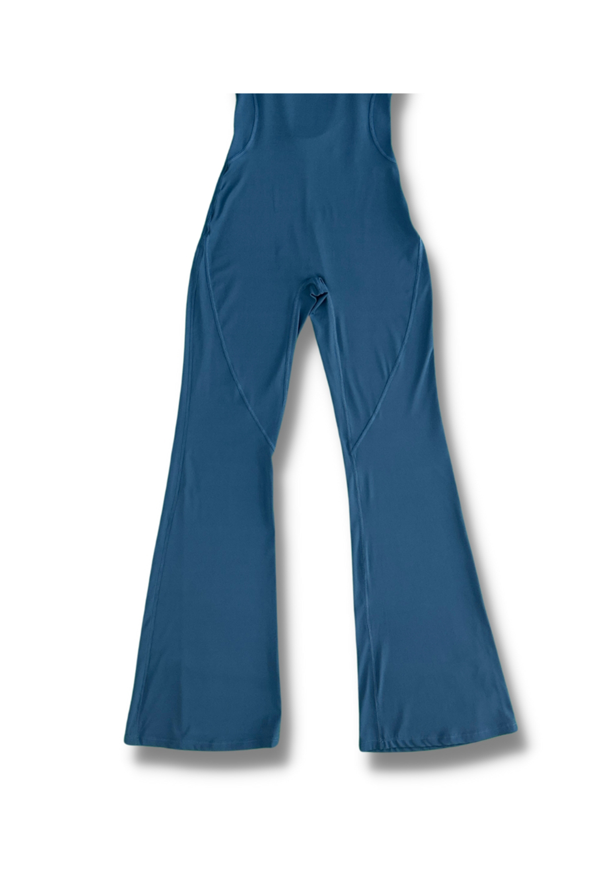 Flare-Leg-Activewear-Jumpsuit-blue-back