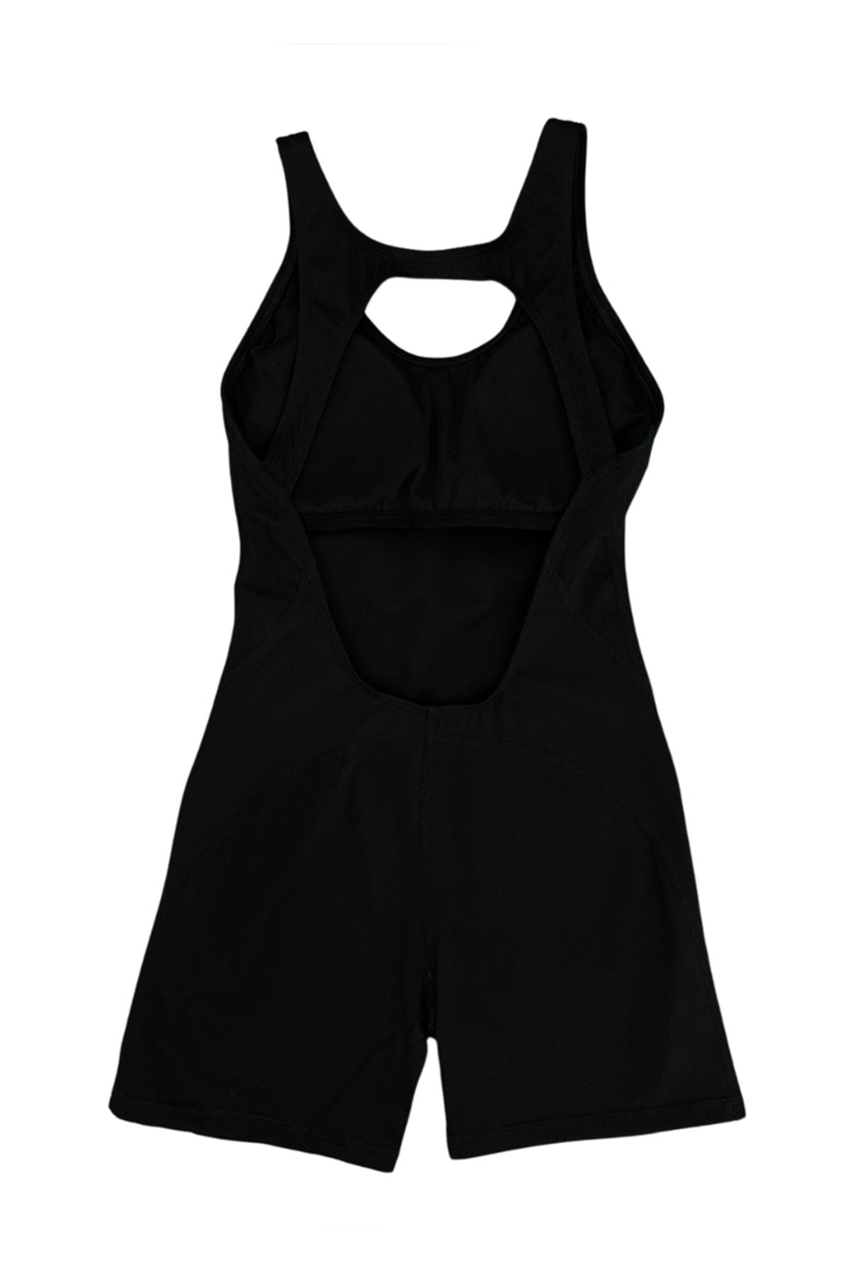 Mini-Short-Cut-out-Bodysuit-for-Exercising-black-back