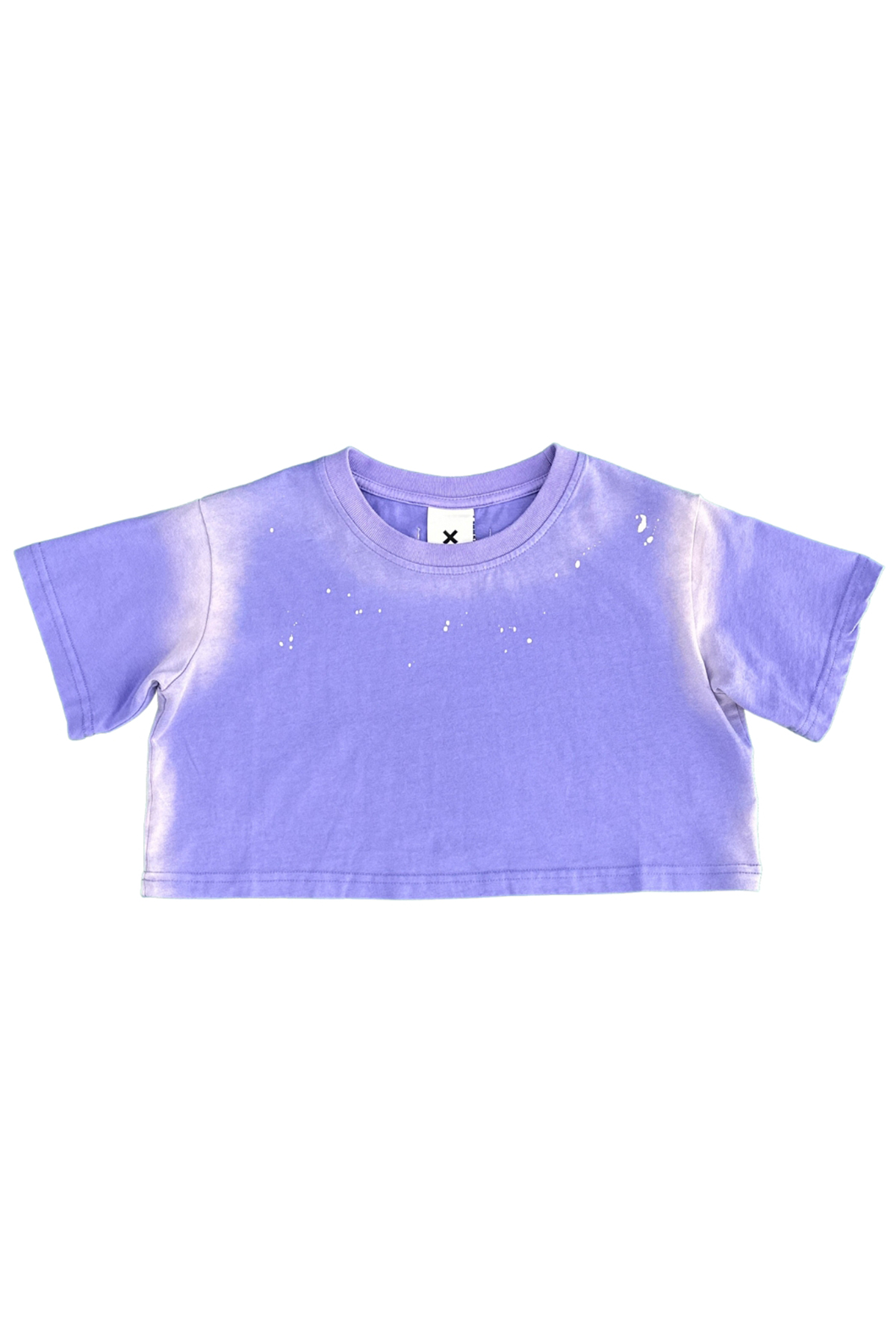 Old-School-Paint-Splatter-Crop-Top-for-Women-Lavender-front