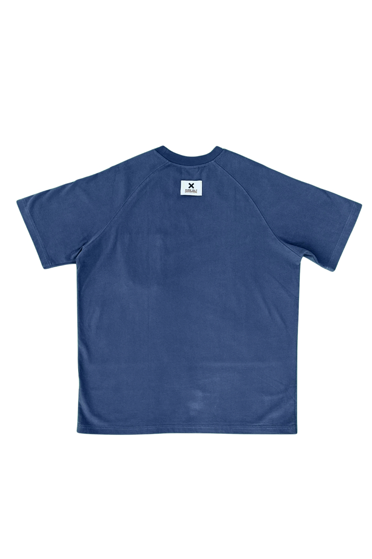 Oversized-Front-Pocket-Tee-with-Raglan-Sleeves-Unisex-Navy-Blue-back