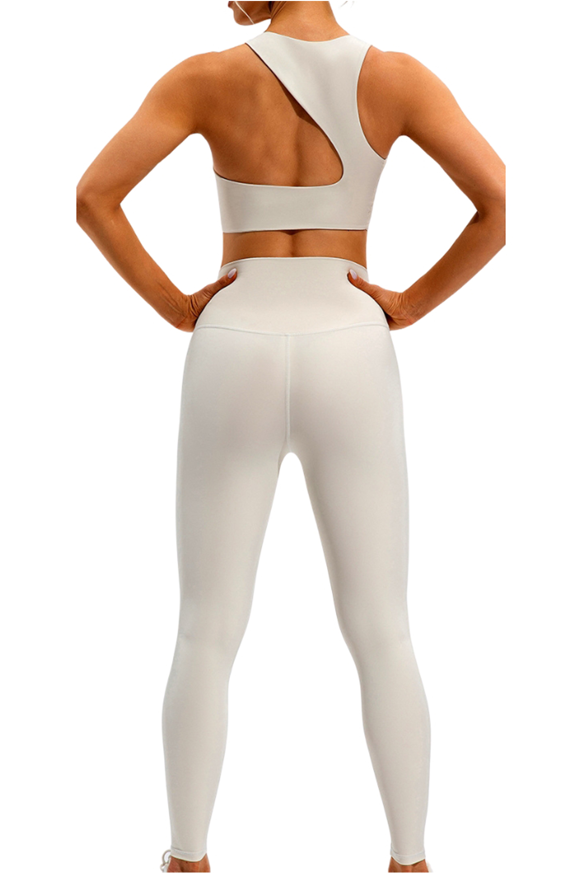 Time-Out-X-High-Performance-Asymmetrical-Bra-and-Leggings-Co-ord-Set-white-model