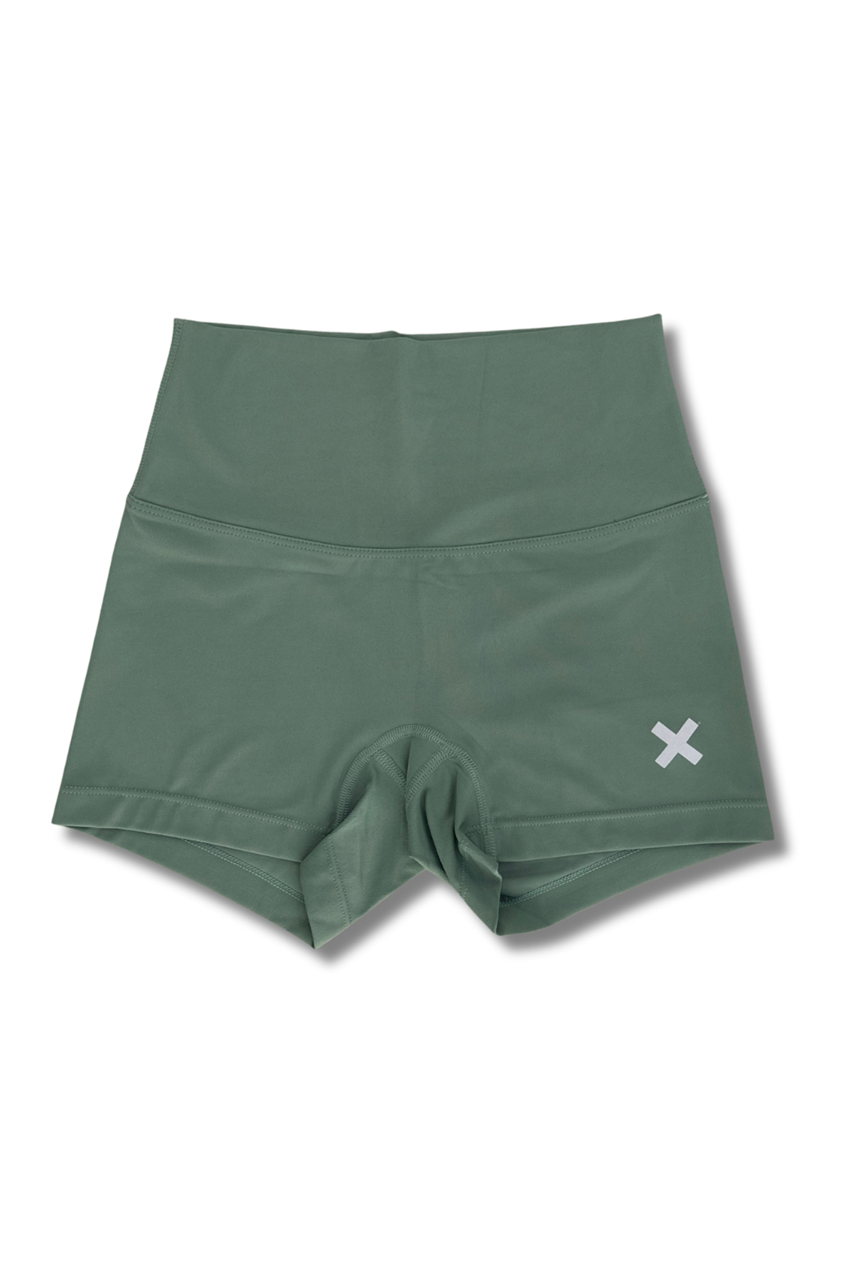 High-rise-Training-Shorts-Dusty Mint-front