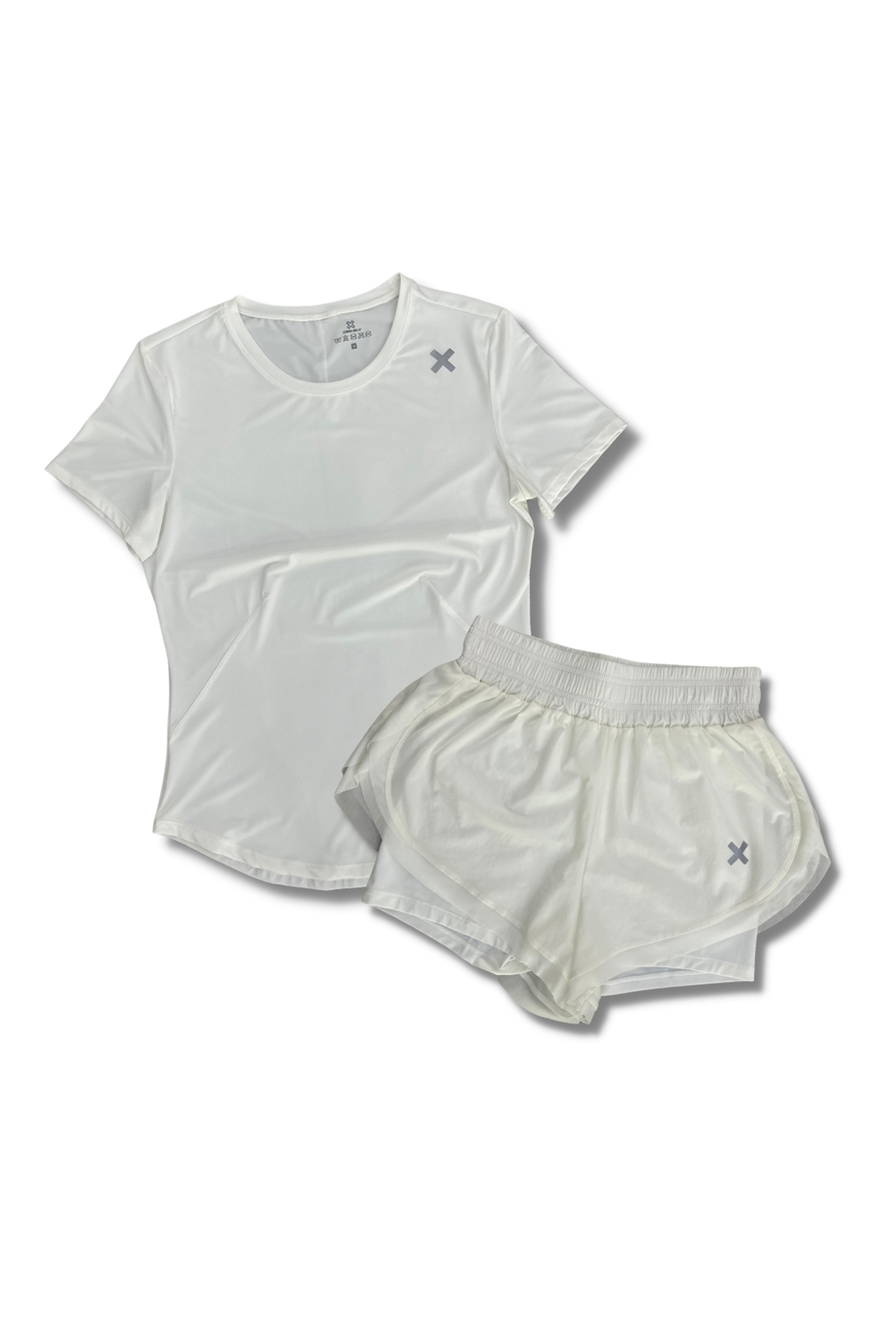 Runners-Choice-T-shirt-and-2-in-1-Running-Shorts-Set-white