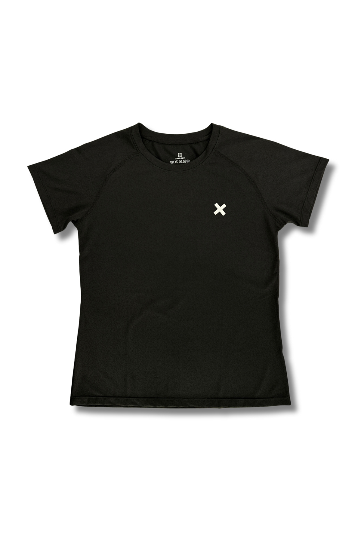 Time-Out-X-Women’s-Quick-drying-Gym-T-shirt-black-front